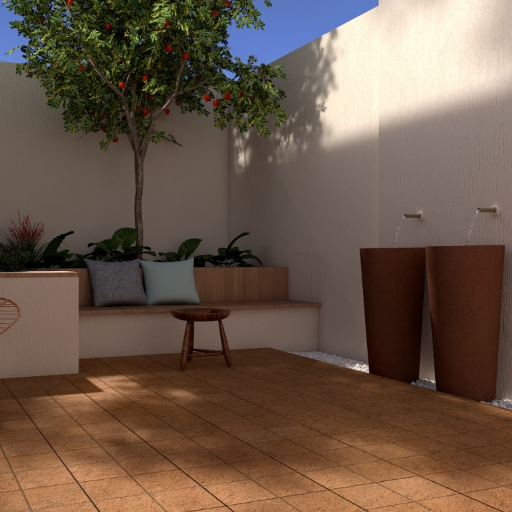 Piso Cerâmico Externo Savane 38,5x38,5cm Pavimenti Terracota Bold - 38115331