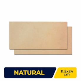 Piso Cerâmico Lajota 11,5x24cm Gail Arquitetura Natural Amêndoa 1009/1275 - Caixa com 33 Peças