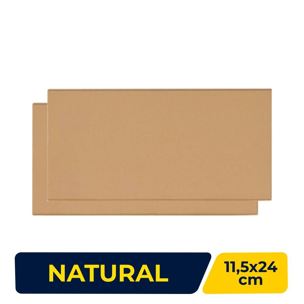Piso Cerâmico Lajota 11,5x24cm Gail Arquitetura Natural Camurça 1009/1810 - Caixa com 33 Peças
