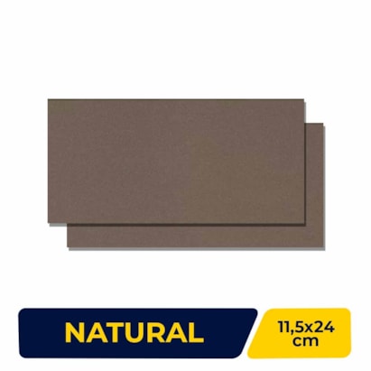 Piso Cerâmico Lajota 11,5x24cm Gail Arquitetura Natural Cinza Escuro 1009/1750 - Caixa com 33 Peças