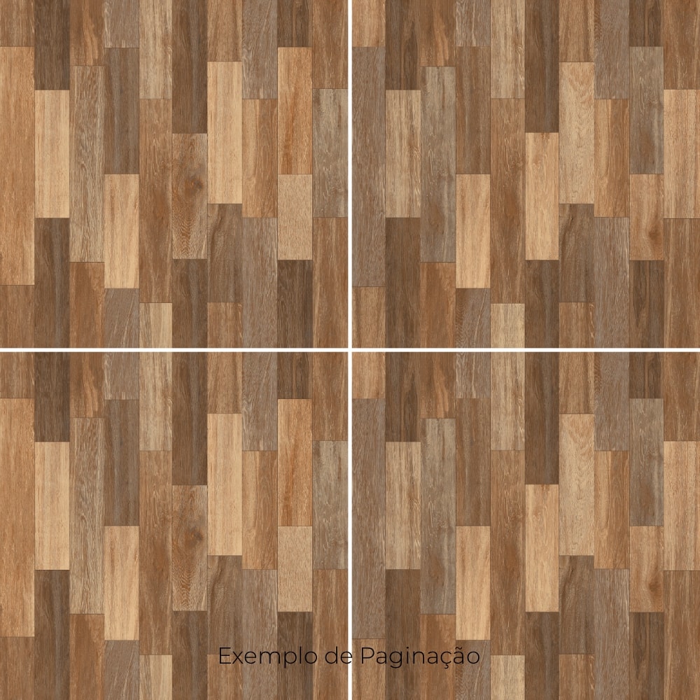 Piso Cerâmico Madeira Brilhante 57x57cm Caixa 2,30m² Lef Taco Damasco Bold - LF59459