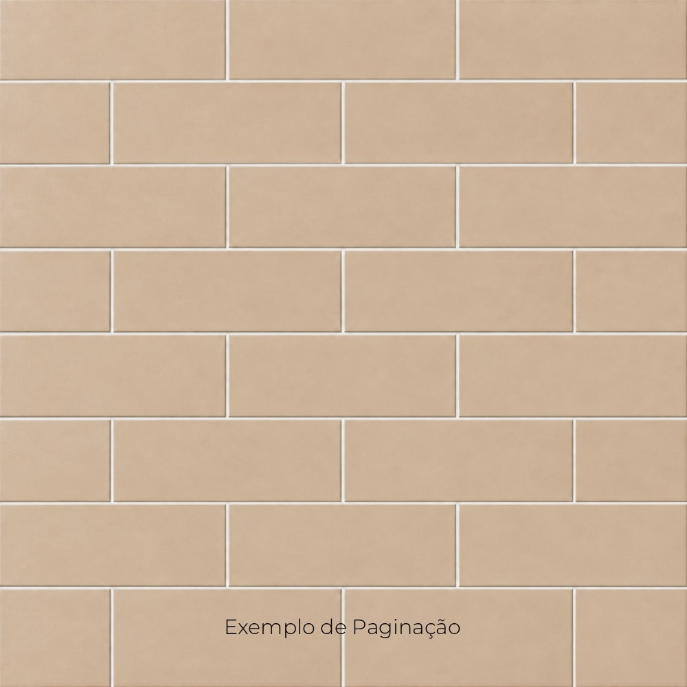 Piso Cerâmico Natural 11,5x24cm Gail Industrial Nude 1009/1000 - Caixa com 33 Peças