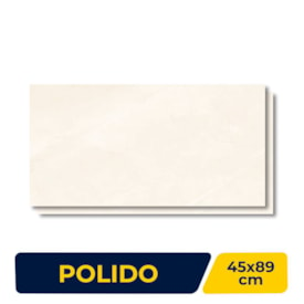 Piso Cerâmico Polido 45x89cm Caixa 1,58m² Lume Allure Crema - Retificado