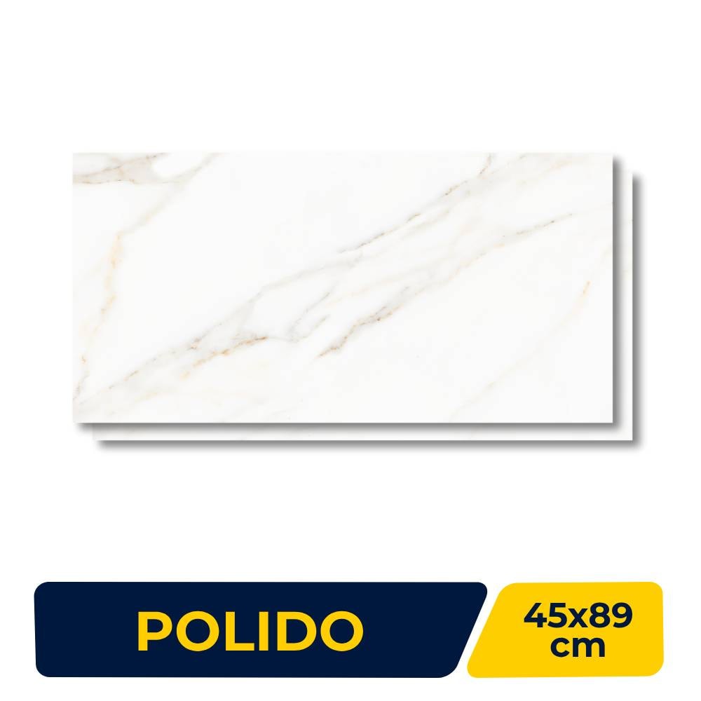 Piso Cerâmico Polido 45x89cm Caixa 1,58m² Lume Portofino - Retificado