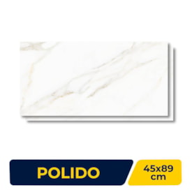 Piso Cerâmico Polido 45x89cm Caixa 1,58m² Lume Portofino - Retificado