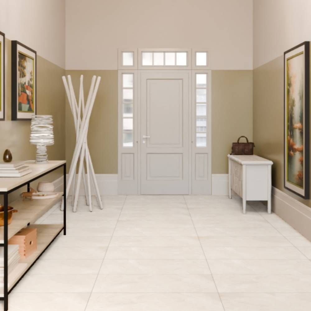 Piso Cerâmico Polido 45x89cm Caixa 2,37m² Lume Allure Crema Retificado