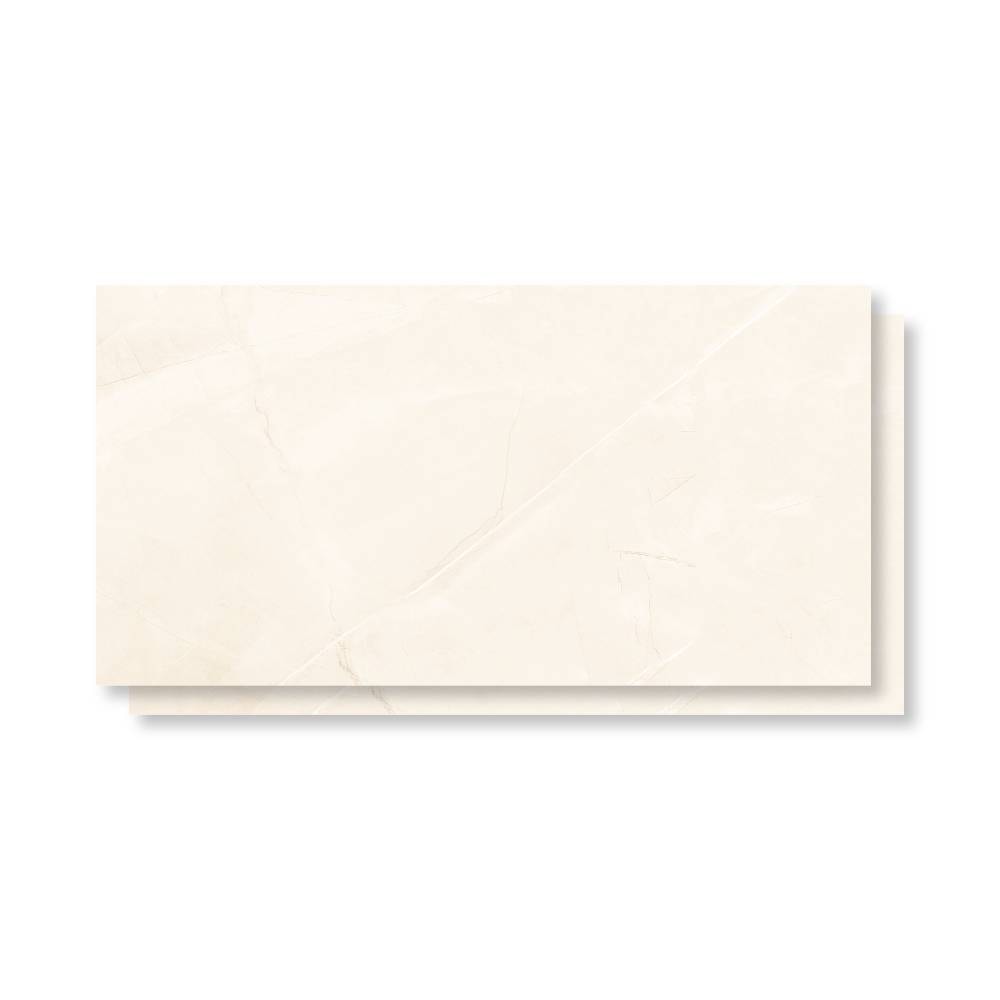 Piso Cerâmico Polido 45x89cm Caixa 2,37m² Lume Allure Crema Retificado