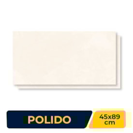 Piso Cerâmico Polido 45x89cm Caixa 2,37m² Lume Allure Crema Retificado