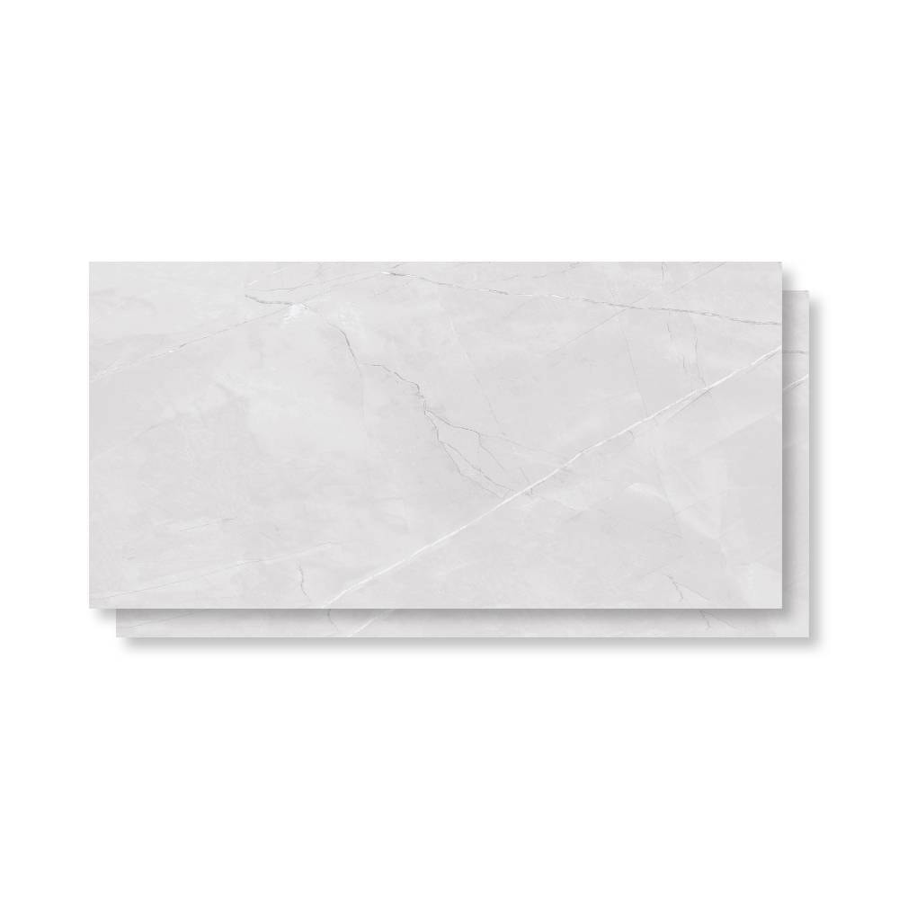 Piso Cerâmico Polido 45x89cm Caixa 2,37m² Lume Allure Gris Retificado