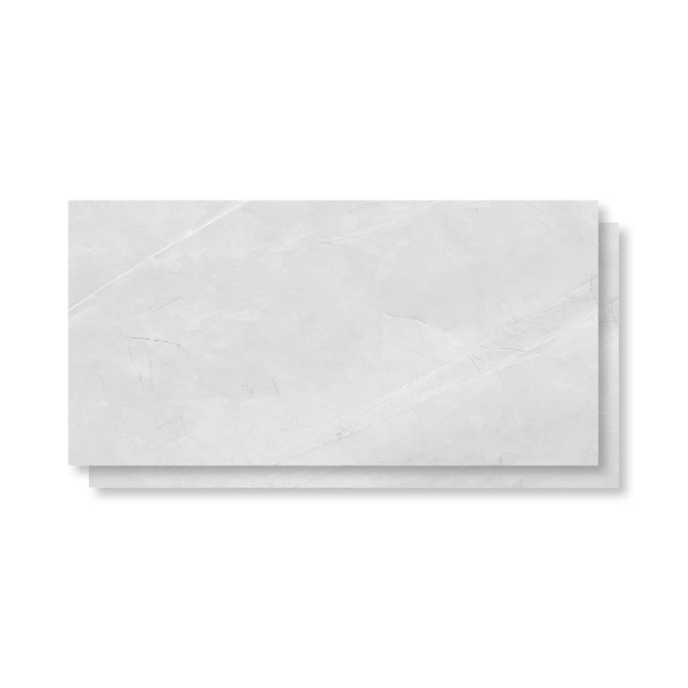 Piso Cerâmico Polido 45x89cm Caixa 2,37m² Lume Allure Gris Retificado