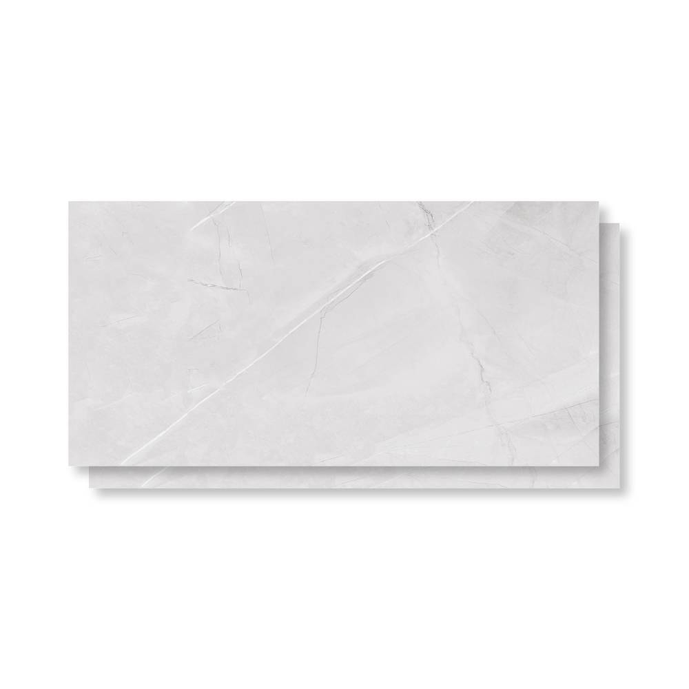 Piso Cerâmico Polido 45x89cm Caixa 2,37m² Lume Allure Gris Retificado