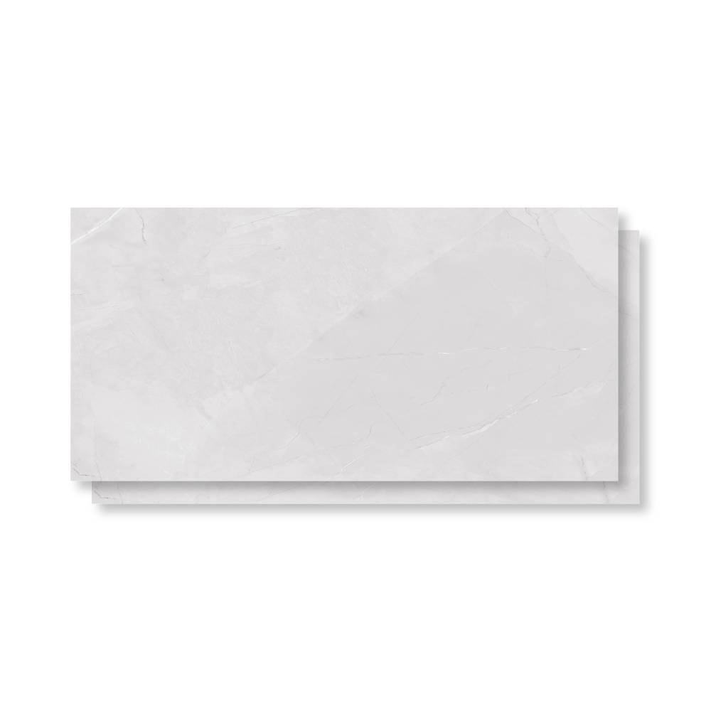 Piso Cerâmico Polido 45x89cm Caixa 2,37m² Lume Allure Gris Retificado