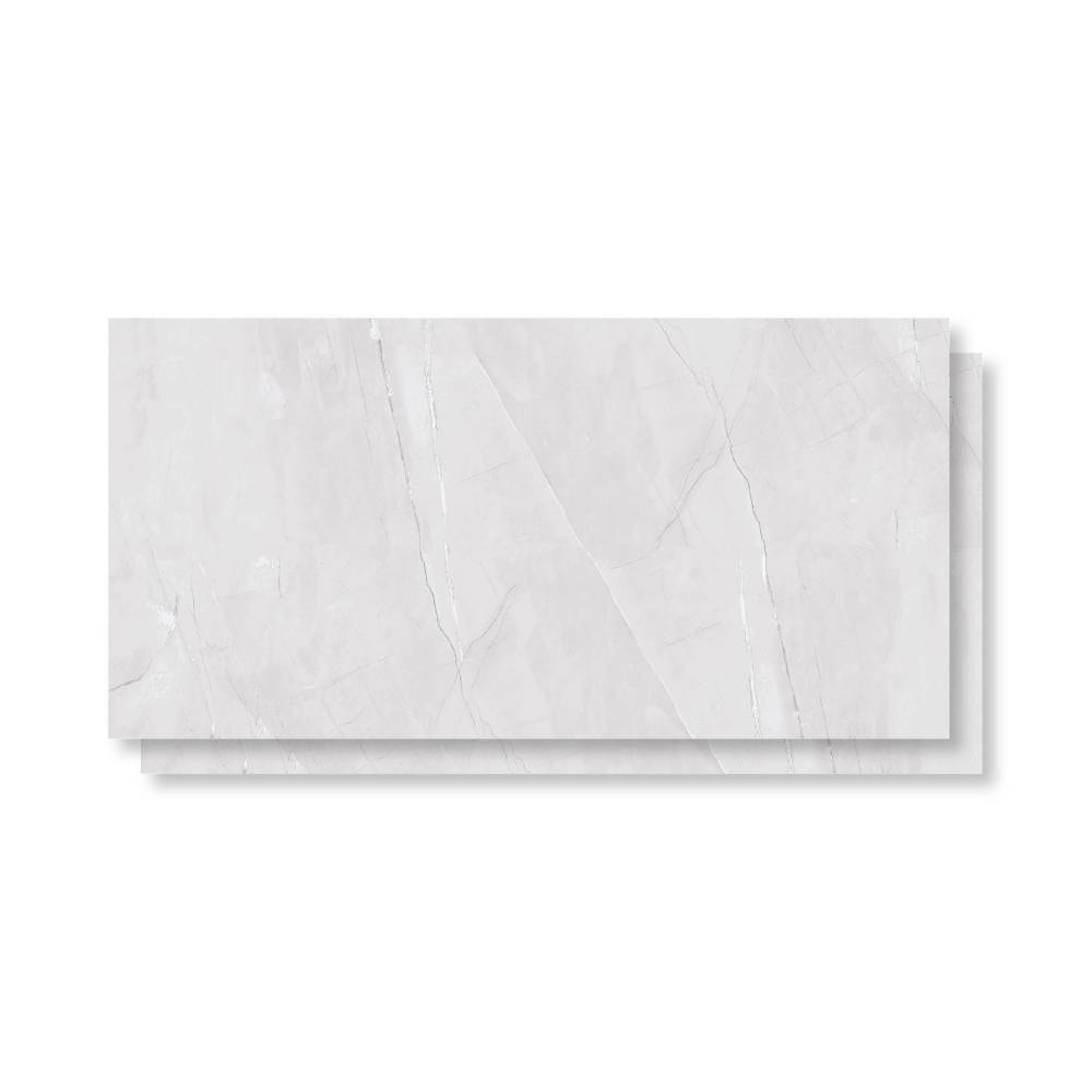 Piso Cerâmico Polido 45x89cm Caixa 2,37m² Lume Allure Gris Retificado