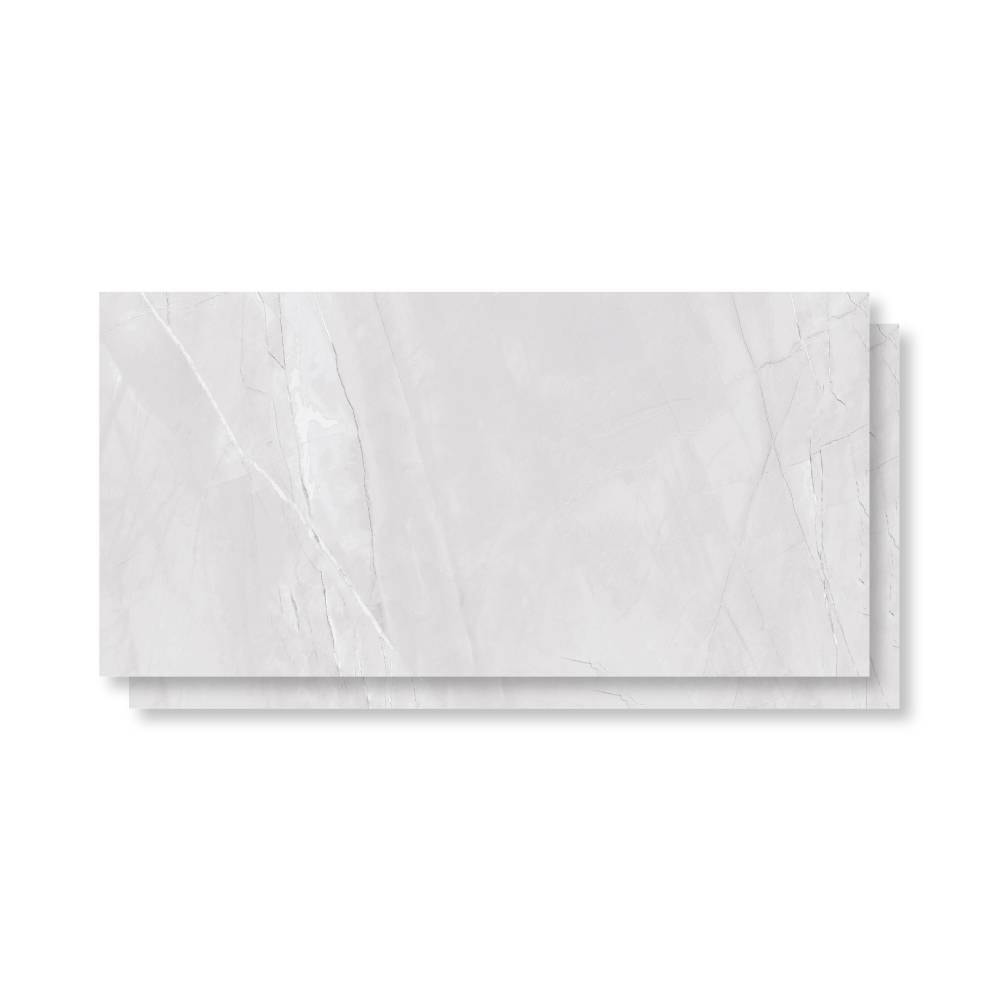 Piso Cerâmico Polido 45x89cm Caixa 2,37m² Lume Allure Gris Retificado