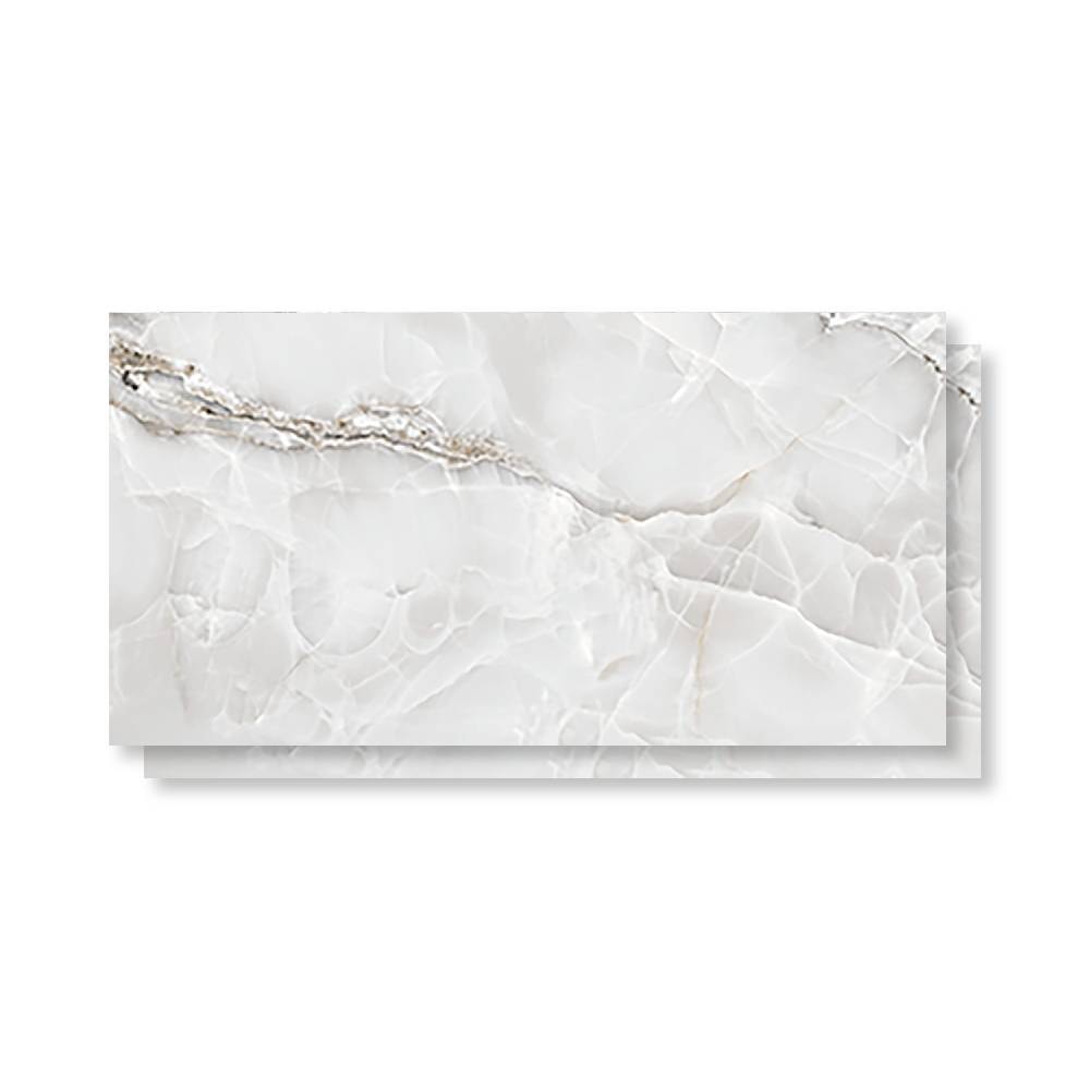 Piso Cerâmico Polido 45x89cm Caixa 2,37m² Lume Palermo Gris Retificado