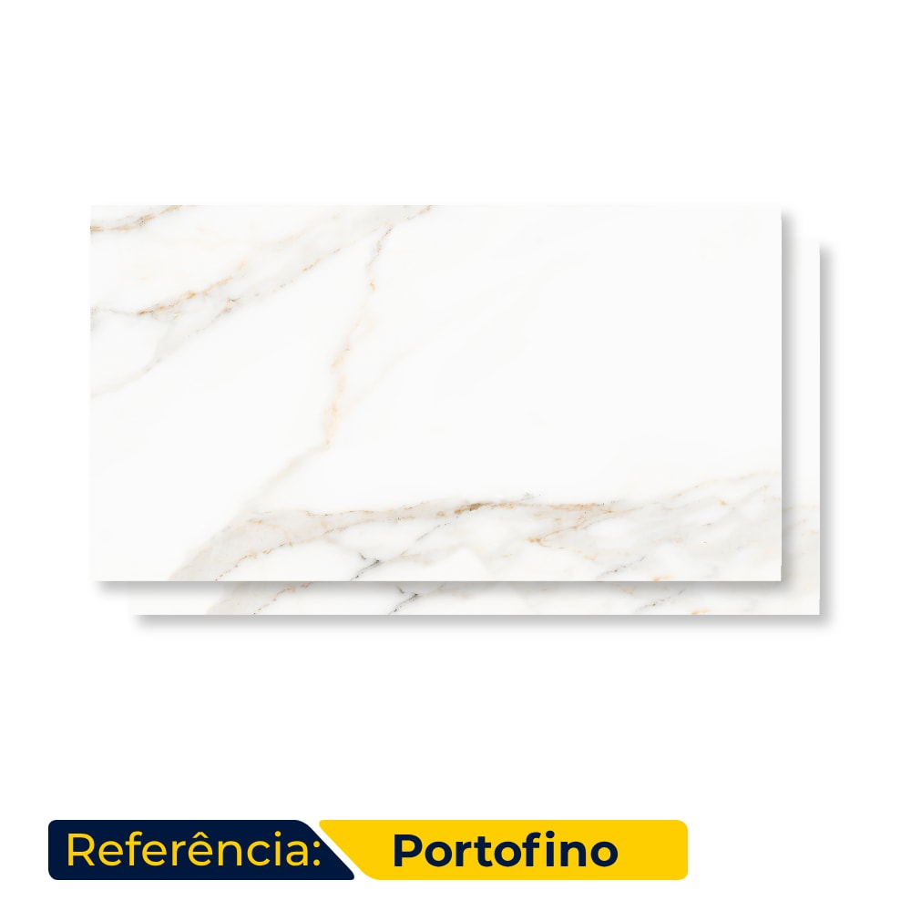 Piso Cerâmico Polido 45x89cm Caixa 2,37m² Lume Portofino Retificado