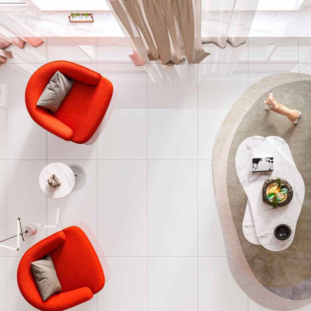 Piso Cerâmico Polido 45x89cm Caixa 2,37m² Lume Soft White Retificado