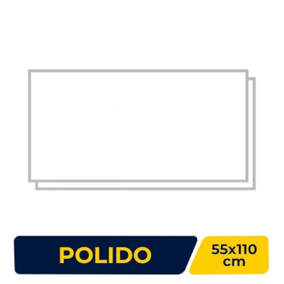 Piso Cerâmico Polido 55x110cm Caixa 1,80m² Inout Aguadeiro Retificado - PHD56830