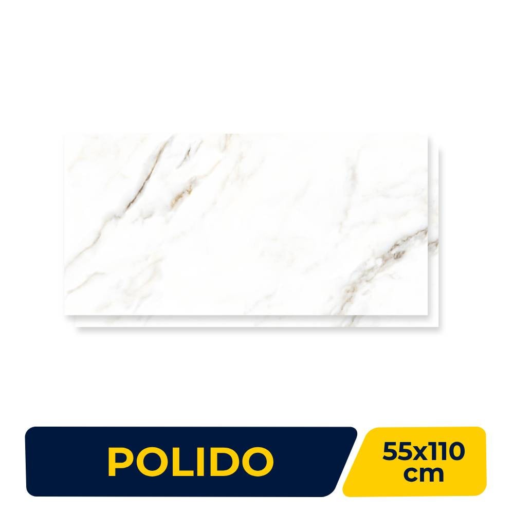 Piso Cerâmico Polido 55x110cm Caixa 1,80m² Inout Heze Retficado - PHD56840