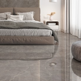 Piso Cerâmico Polido 56x113cm Caixa 2,50m² Incopisos Sevilha Gray Retificado - 313003