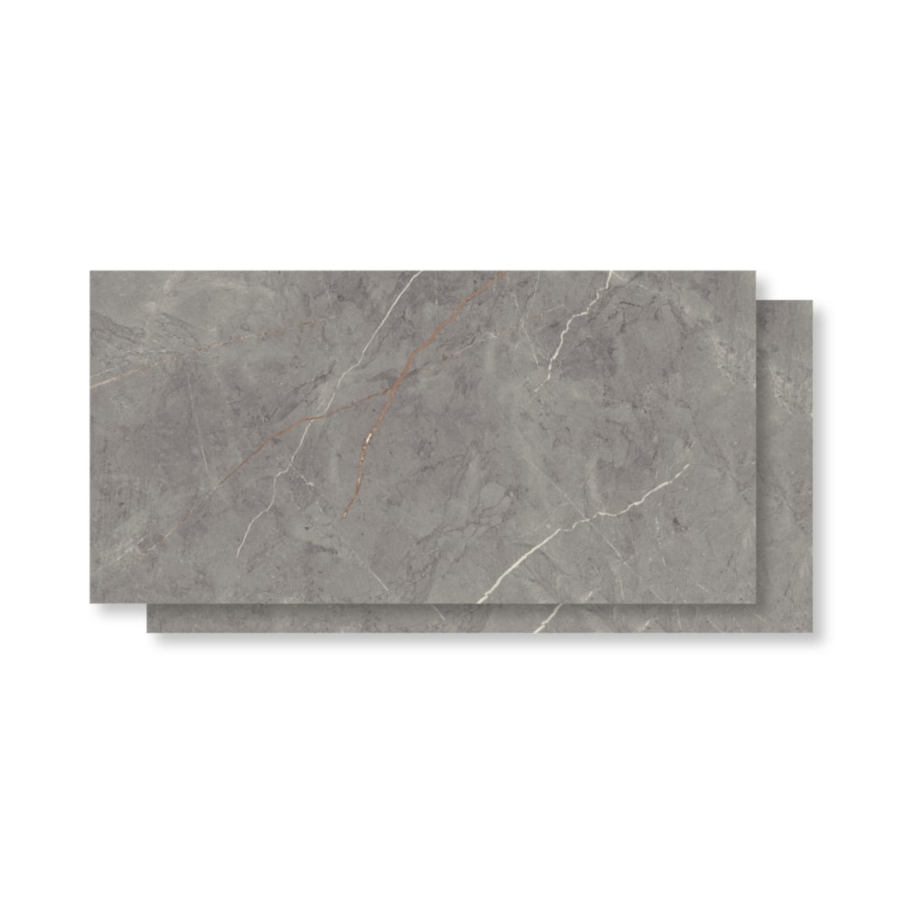 Piso Cerâmico Polido 56x113cm Caixa 2,50m² Incopisos Sevilha Gray Retificado - 313003