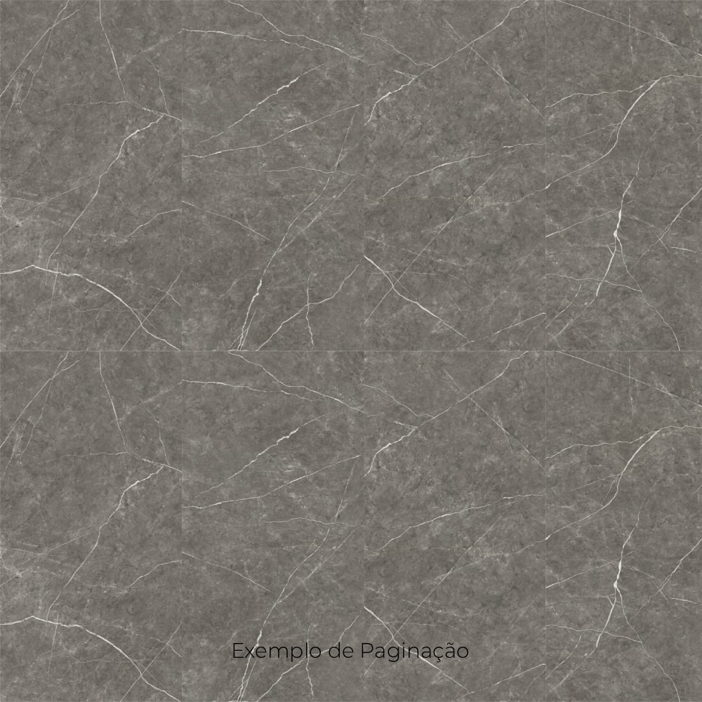 Piso Ceramico Polido 60x120cm Caixa 2,18m² Karina Marmo Grafite HD Retificado - 68004