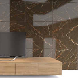 Piso Cerâmico Polido 60x120cm Caixa 2,18m² Karina Ombra Di Carvaggio Retificado - 68006