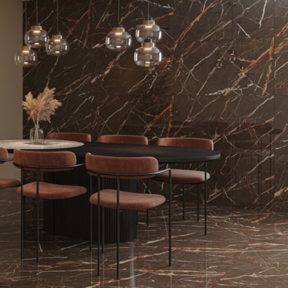 Piso Cerâmico Polido 60x120cm Caixa 2,18m² Karina Ombra Di Carvaggio Retificado - 68006