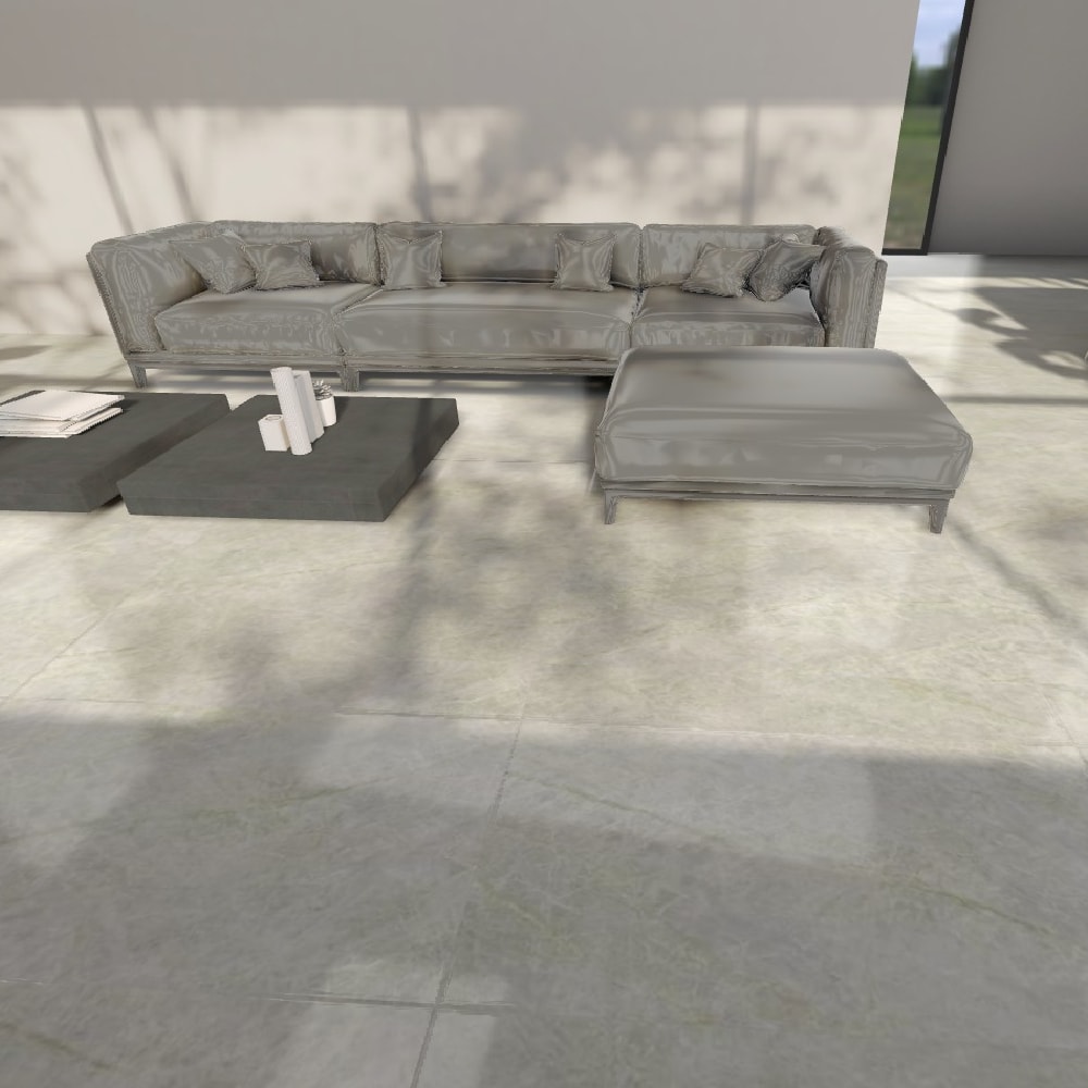 Piso Cerâmico Polido 60x120cm Caixa 2,18m² Karina Taj Mahal Retificado - 68025