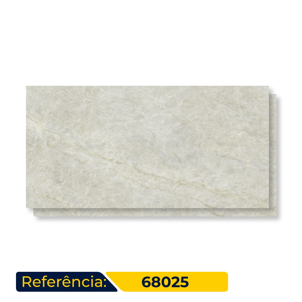 Piso Cerâmico Polido 60x120cm Caixa 2,18m² Karina Taj Mahal Retificado - 68025