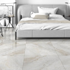 Piso Cerâmico Polido 60x60cm Caixa 2,47m² Lume Atenas Retificado