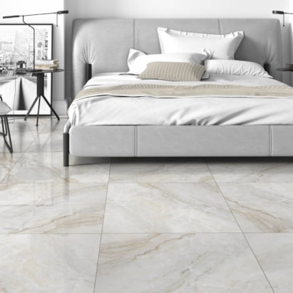 Piso Cerâmico Polido 60x60cm Caixa 2,47m² Lume Atenas Retificado