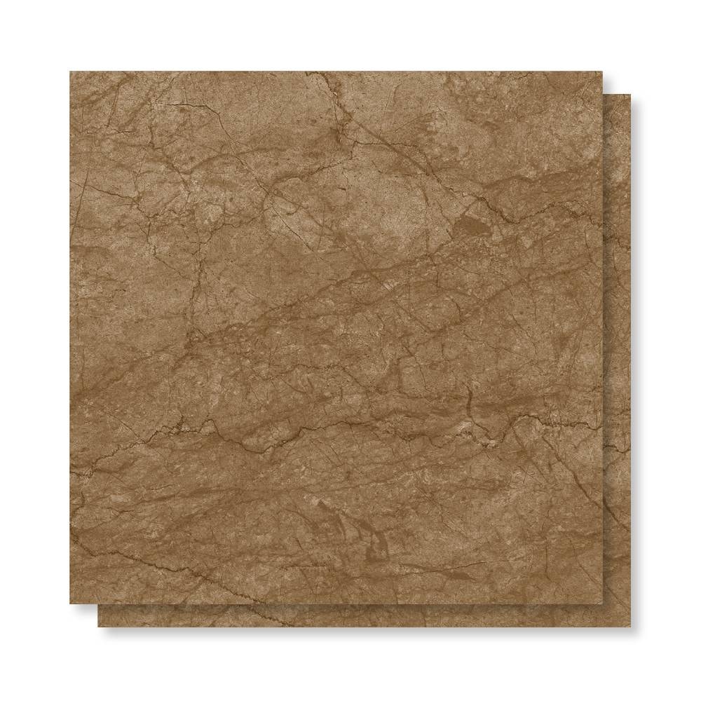 Piso Cerâmico Polido 60x60cm Caixa 2,47m² Lume Baviera Bronze Retificado