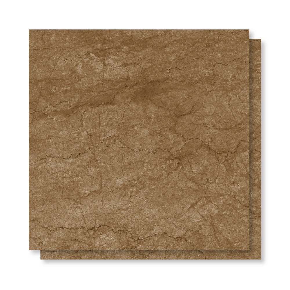 Piso Cerâmico Polido 60x60cm Caixa 2,47m² Lume Baviera Bronze Retificado