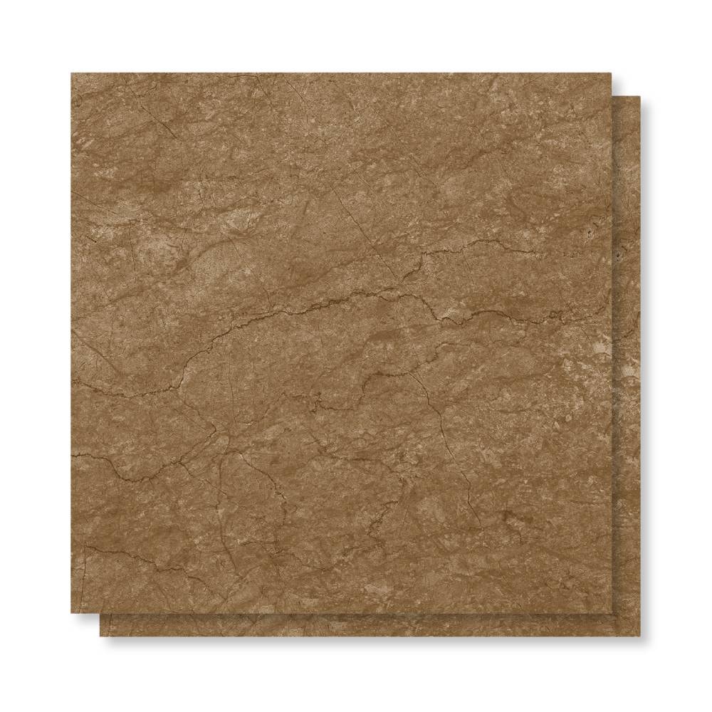 Piso Cerâmico Polido 60x60cm Caixa 2,47m² Lume Baviera Bronze Retificado