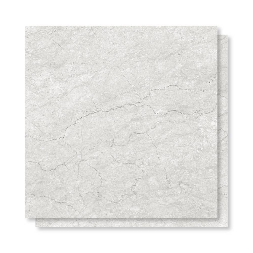 Piso Cerâmico Polido 60x60cm Caixa 2,47m² Lume Baviera Gris Retificado