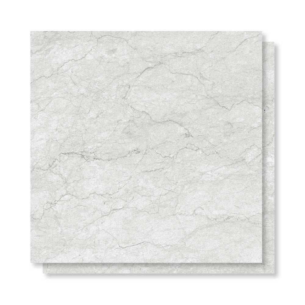 Piso Cerâmico Polido 60x60cm Caixa 2,47m² Lume Baviera Gris Retificado