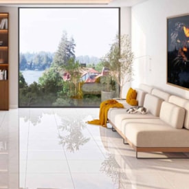 Piso Cerâmico Polido 60x60cm Caixa 2,47m² Lume Cristallo Retificado