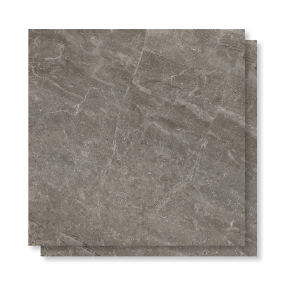 Piso Cerâmico Polido 60x60cm Caixa 2,47m² Lume Fênix Grigio Retificado