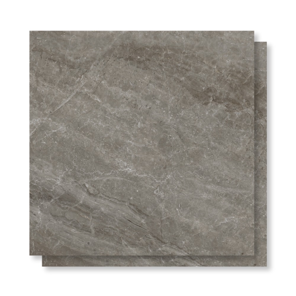 Piso Cerâmico Polido 60x60cm Caixa 2,47m² Lume Fênix Grigio Retificado