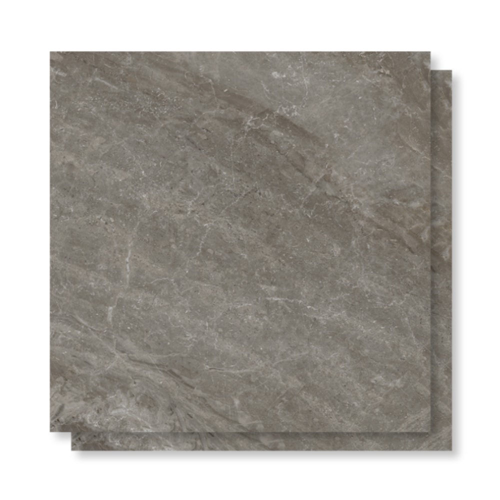 Piso Cerâmico Polido 60x60cm Caixa 2,47m² Lume Fênix Grigio Retificado