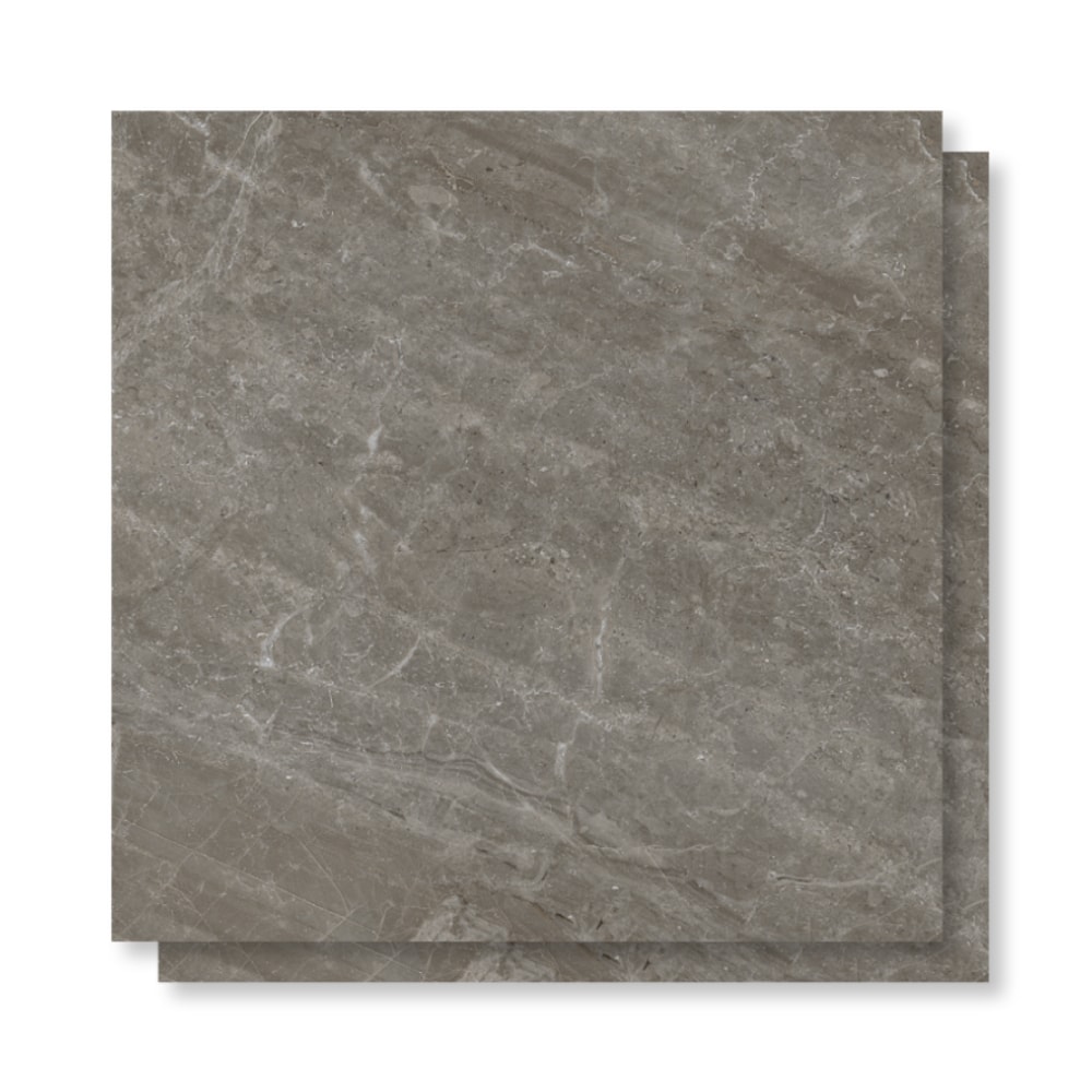 Piso Cerâmico Polido 60x60cm Caixa 2,47m² Lume Fênix Grigio Retificado