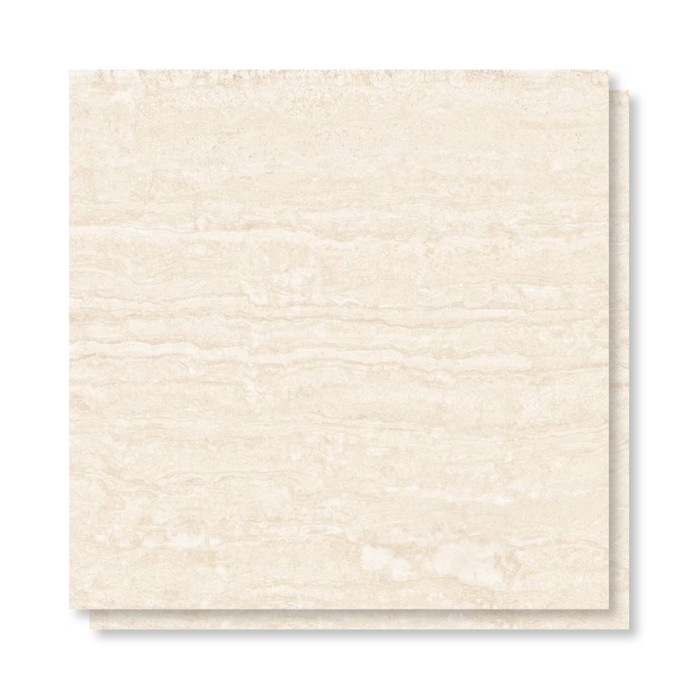 Piso Cerâmico Polido 60x60cm Caixa 2,47m² Lume Fontana Bege Retificado