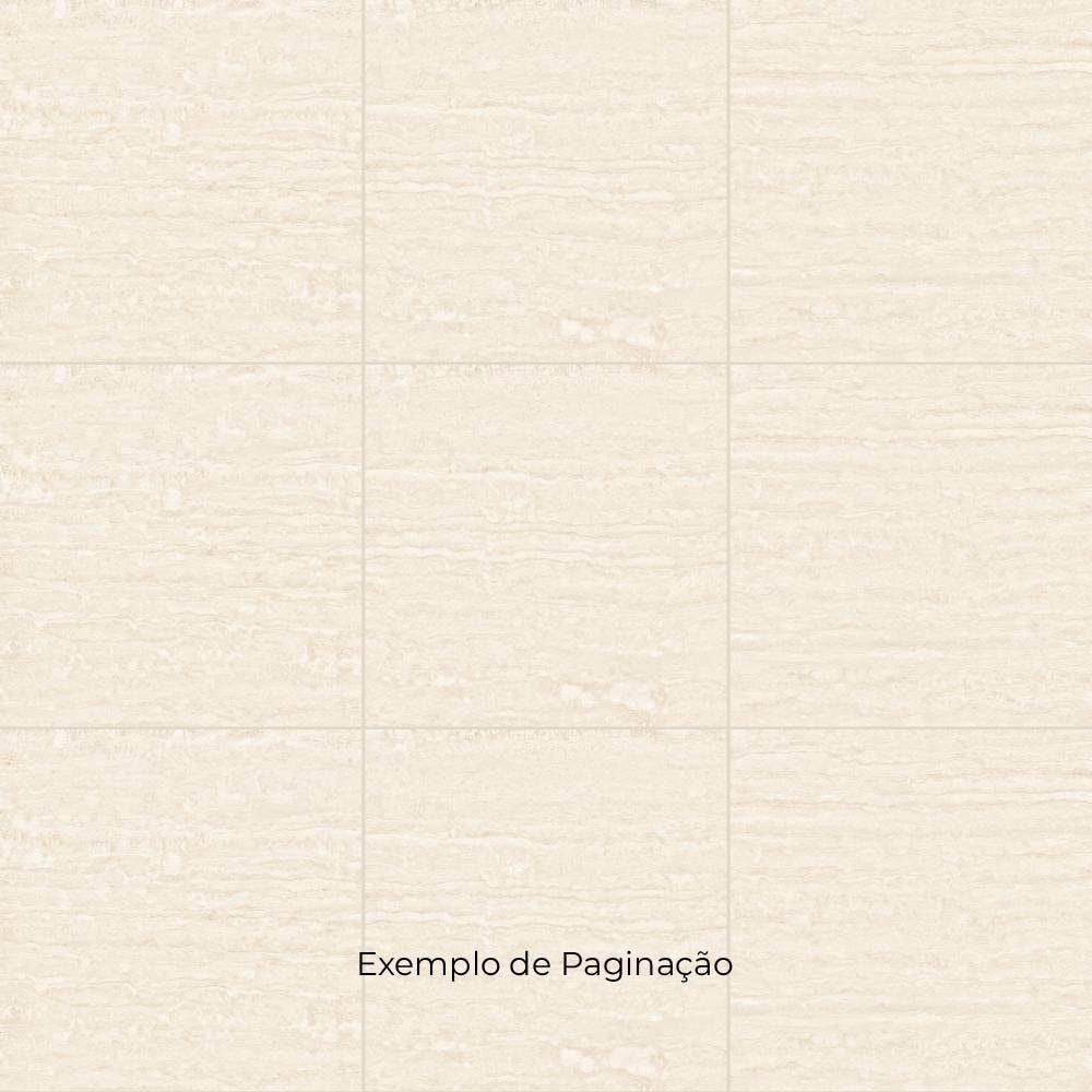 Piso Cerâmico Polido 60x60cm Caixa 2,47m² Lume Fontana Bege Retificado