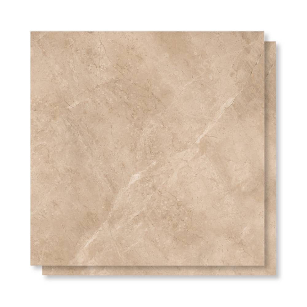 Piso Cerâmico Polido 60x60cm Caixa 2,47m² Lume Veneto Bege Retificado