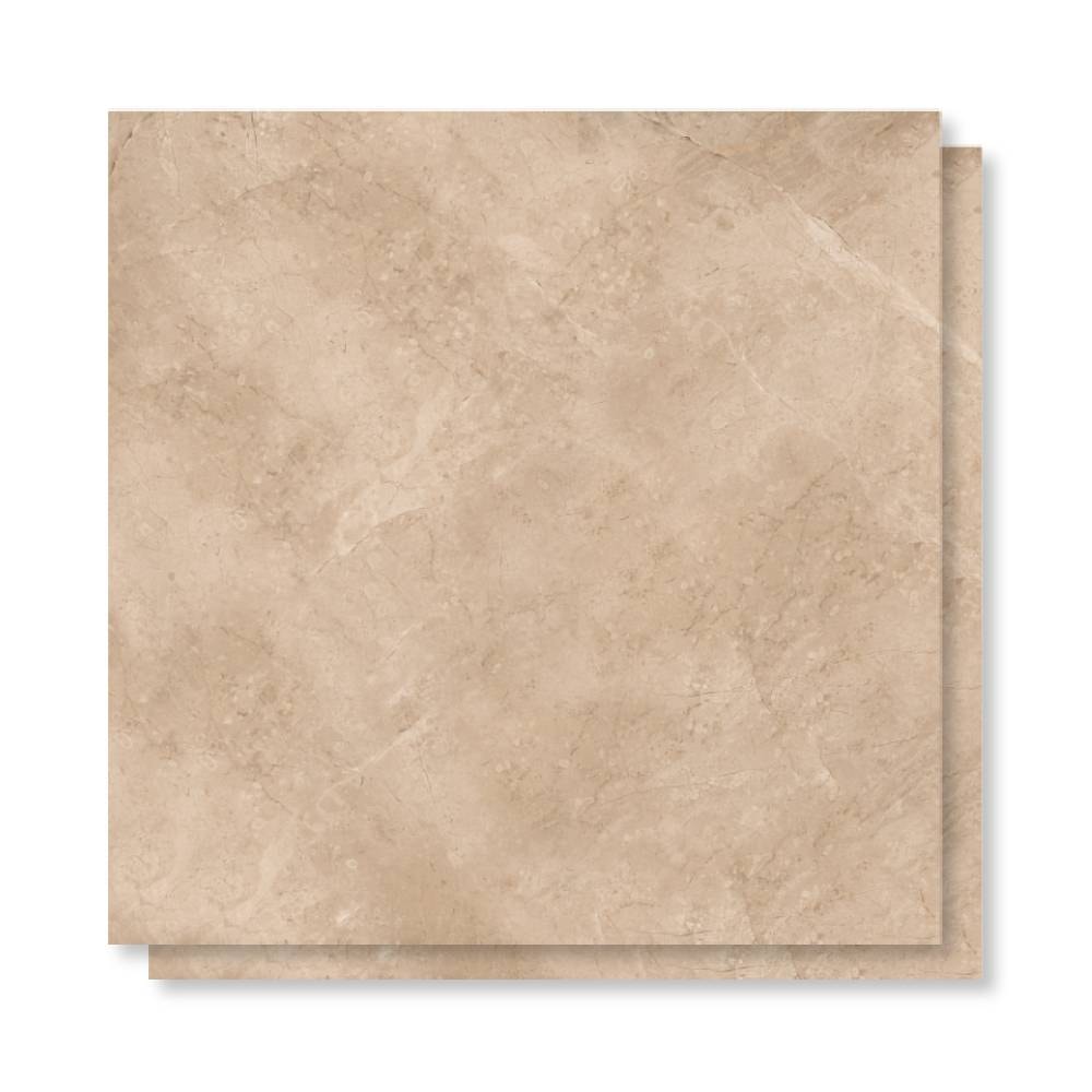 Piso Cerâmico Polido 60x60cm Caixa 2,47m² Lume Veneto Bege Retificado