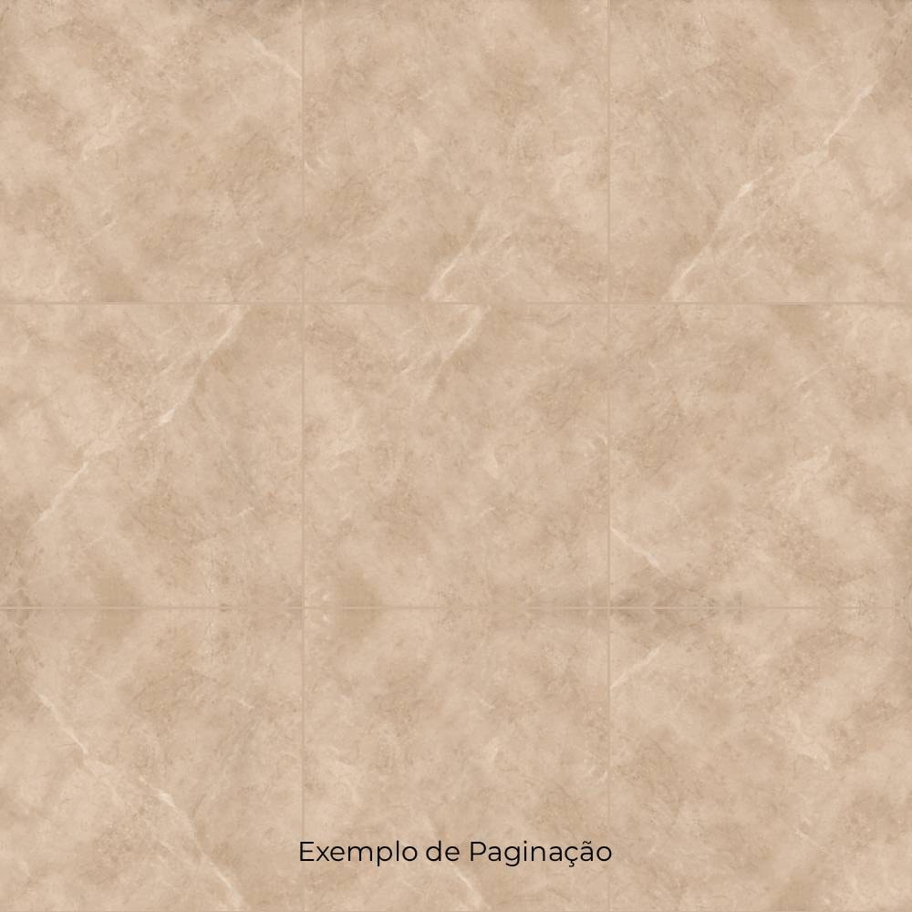 Piso Cerâmico Polido 60x60cm Caixa 2,47m² Lume Veneto Bege Retificado
