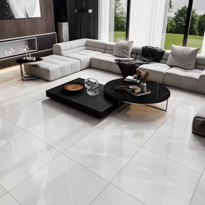 Piso Cerâmico Polido 60x60cm Caixa 2,47m² Lume Veneto Retificado