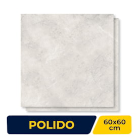 Piso Cerâmico Polido 60x60cm Caixa 2,47m² Lume Veneto Retificado