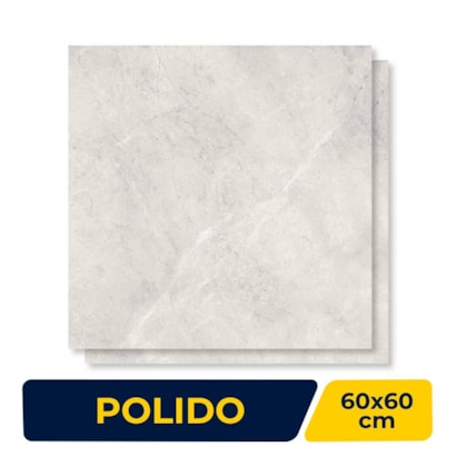 Piso Cerâmico Polido 60x60cm Caixa 2,47m² Lume Veneto Retificado